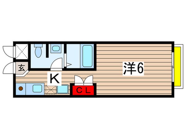 カーサ稲毛の物件間取画像